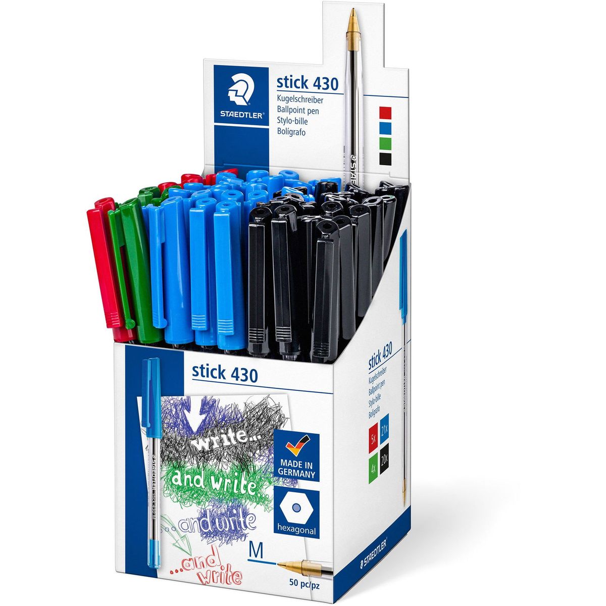 STAEDTLER Stick 430 kuglepenne flerfarvet Medium