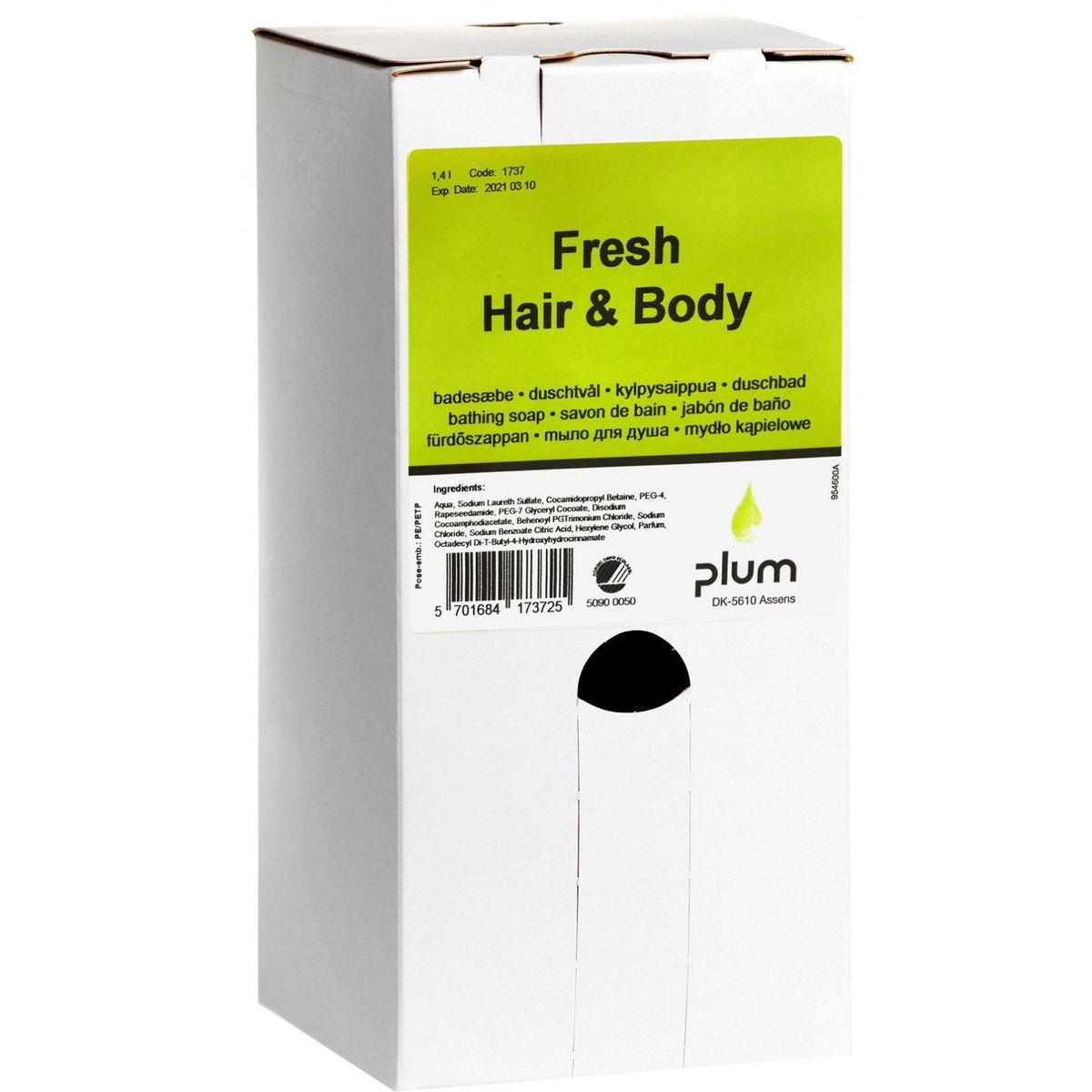 Plum Nature hair & body 1737 1,4L bag-in-box