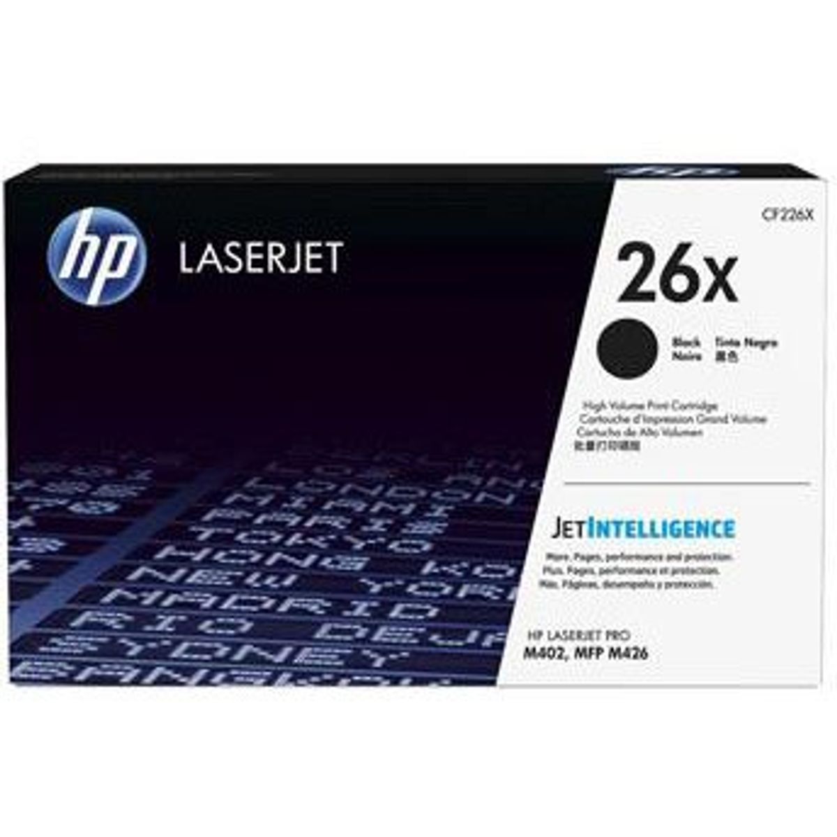 HP 26x CF226X Sort Lasertoner, 9.000 sider