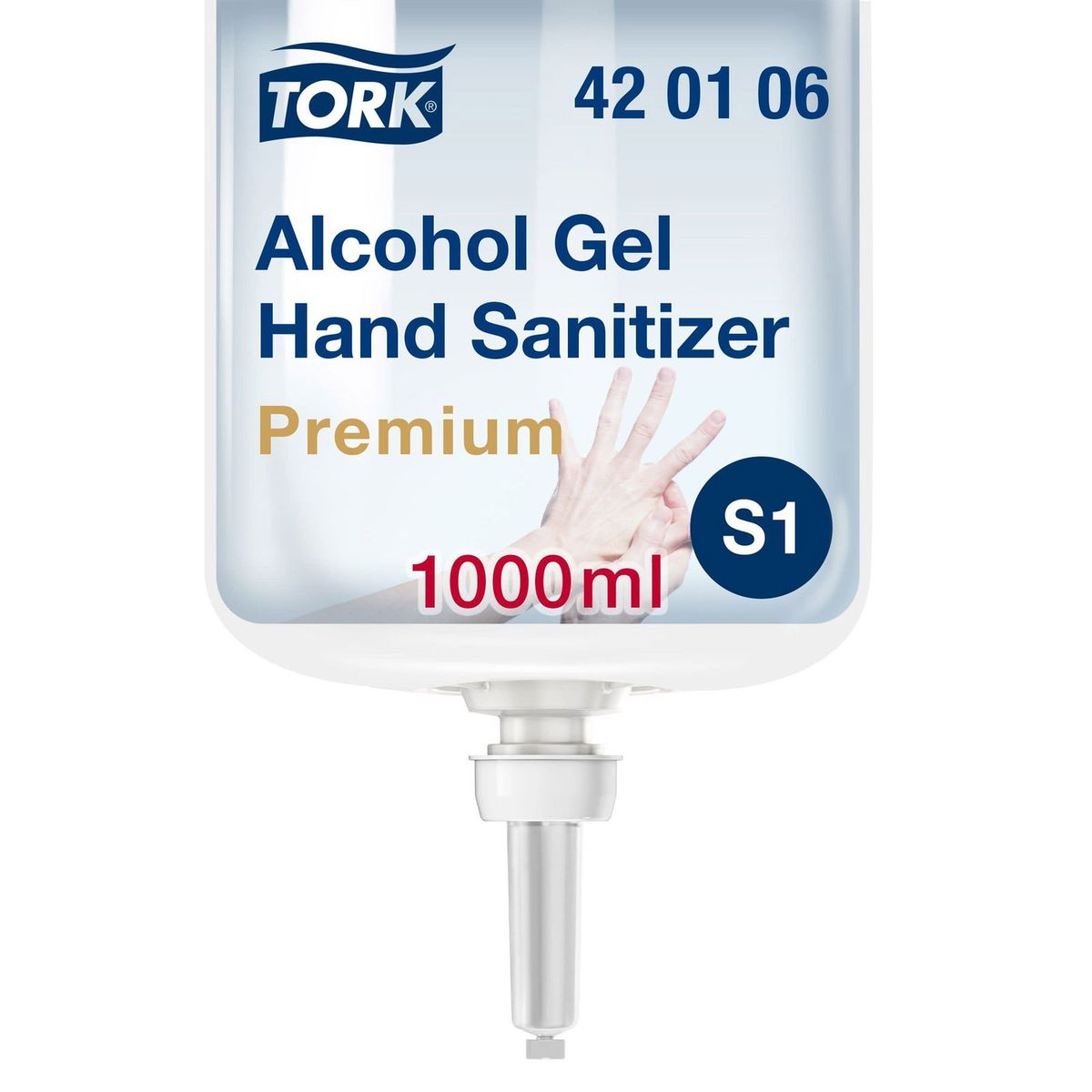 Tork 420106 hånddesinfektionsgel 80% S1 1L