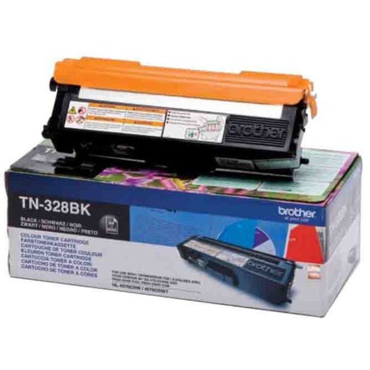 Brother TN-328BK Sort Lasertoner, 6.000 sider