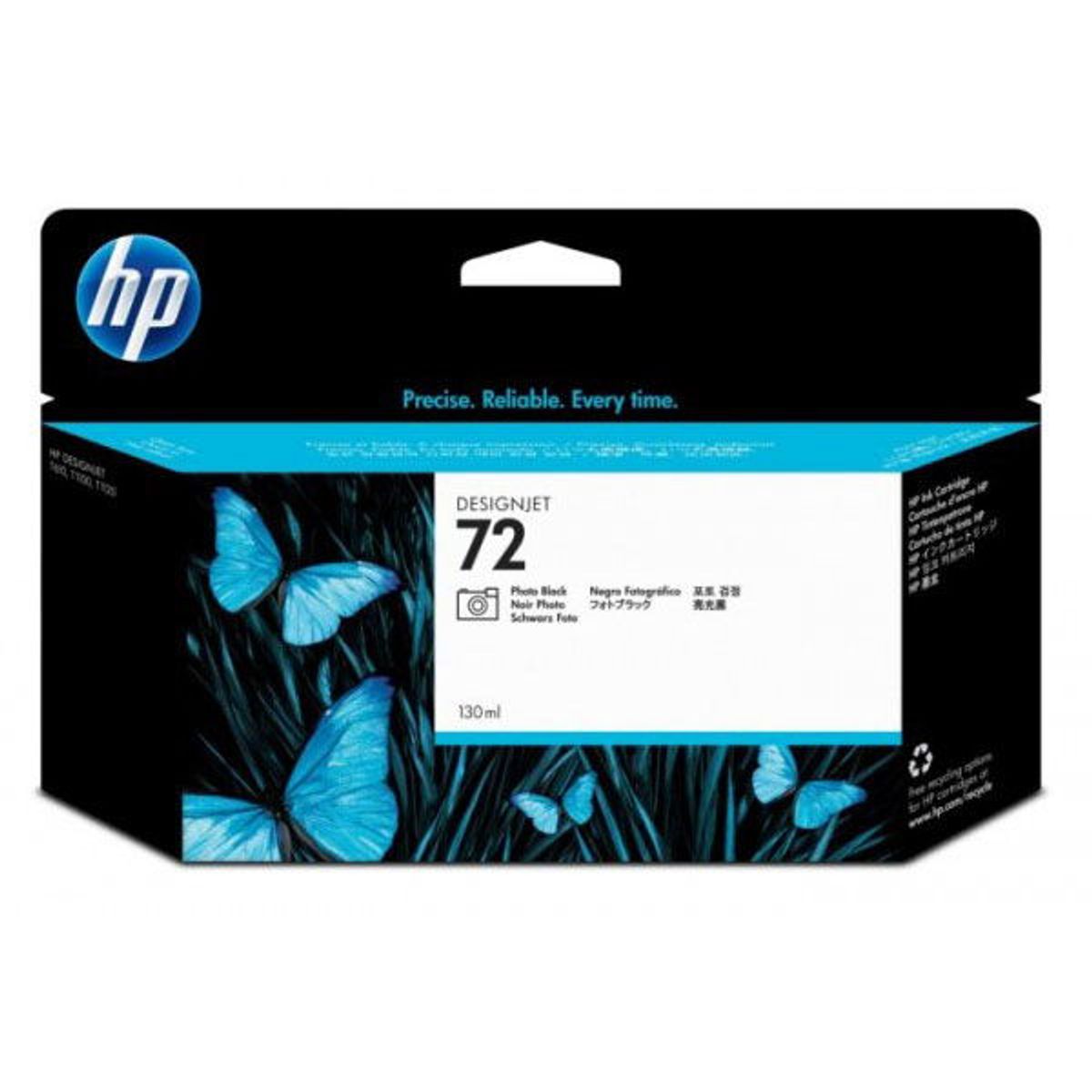 HP 72 C9370A Foto Sort Blækpatron, 130 ml