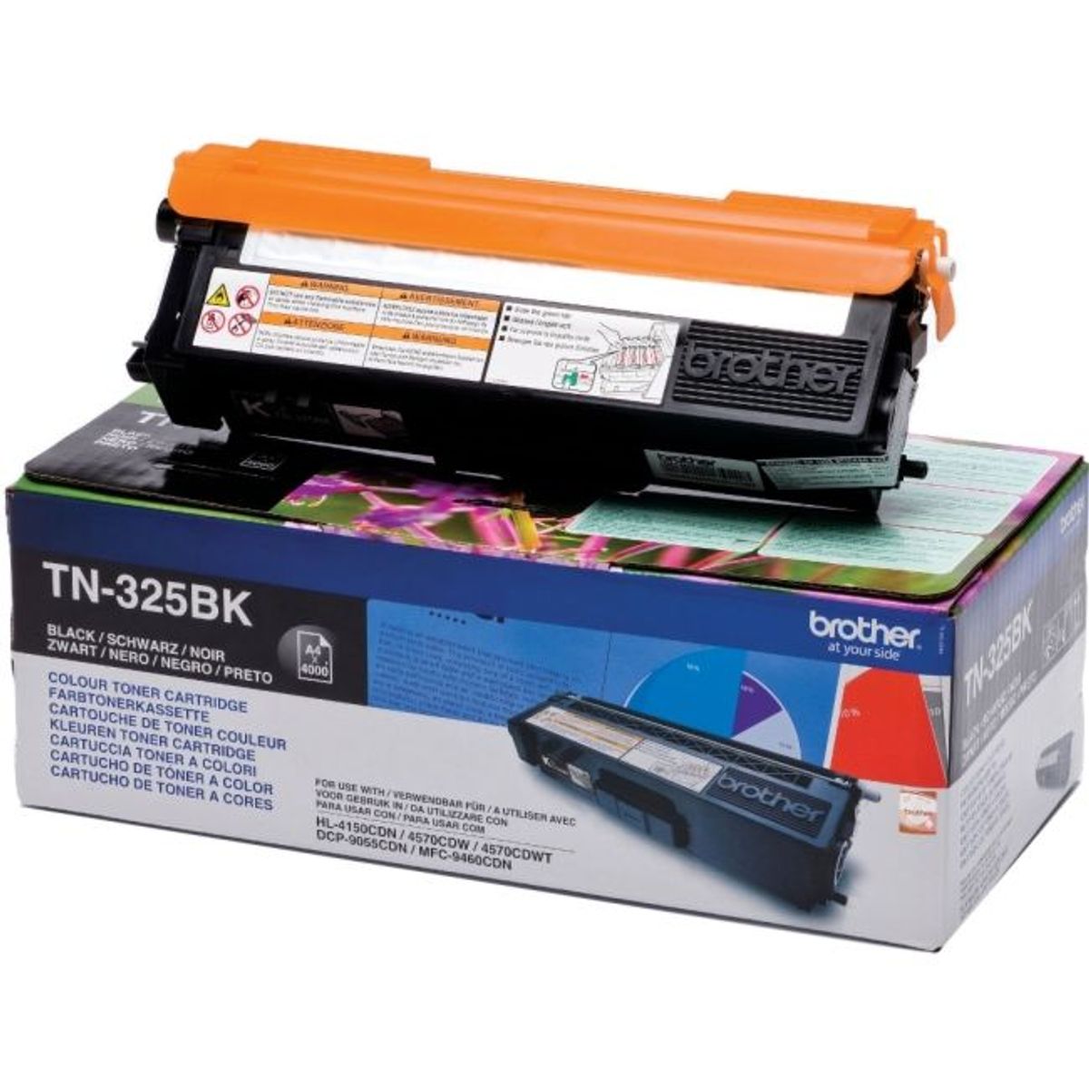 Brother TN-325BK Sort Lasertoner, 4.000 sider