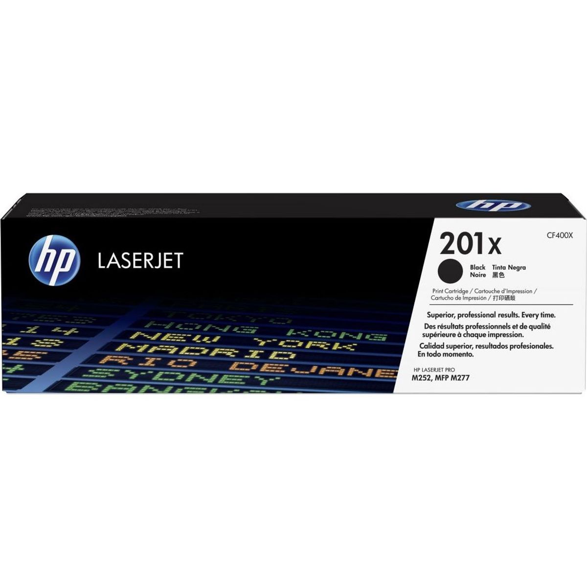 HP 201X CF400X Sort Lasertoner, 2.800 sider