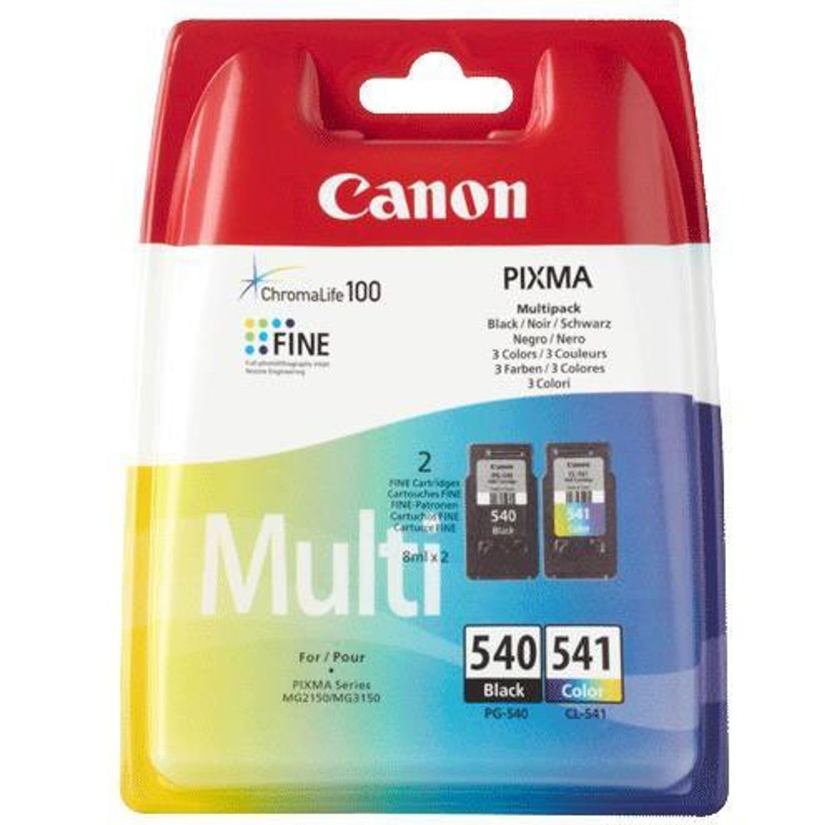 Canon PG-540/CL-541 Multipakke Blækpatron, 180 sider