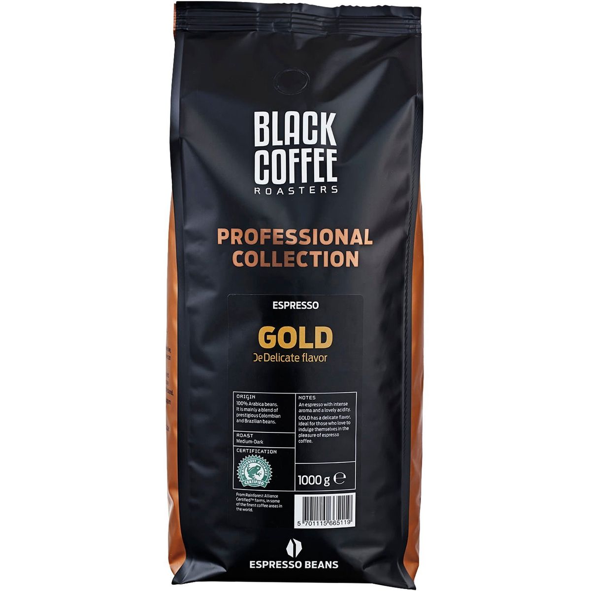 Black Coffee Gold kaffe hele bønner 1 kg