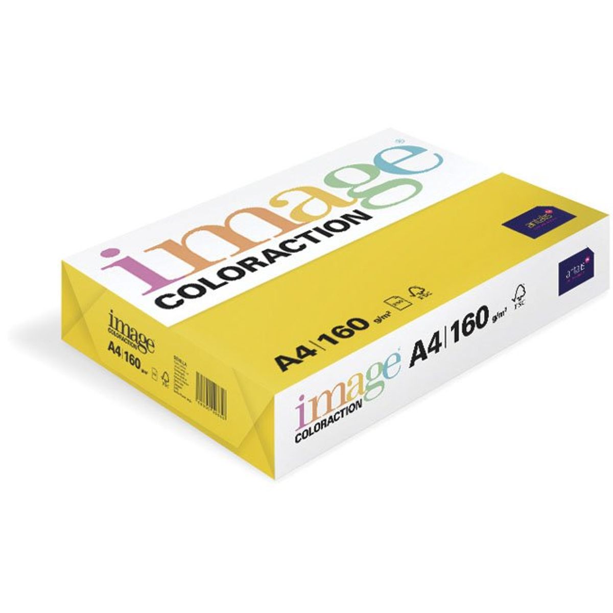 Image Coloraction A4 kopipapir 160g Mustard Sevilla 250ark