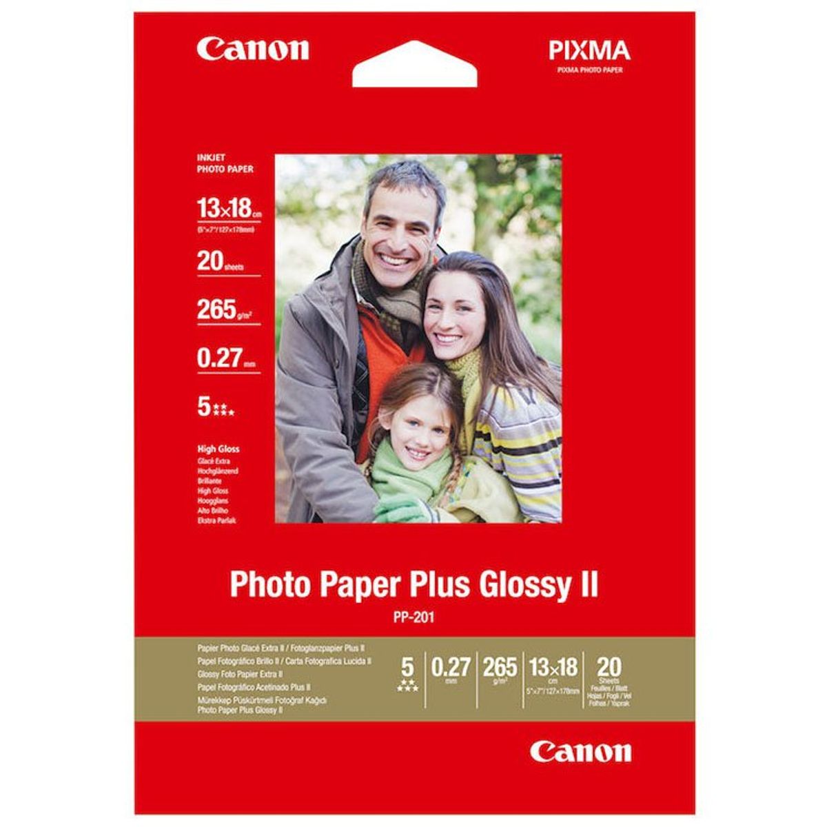 Canon PP-201 Plus Glossy II fotopapir 265 g