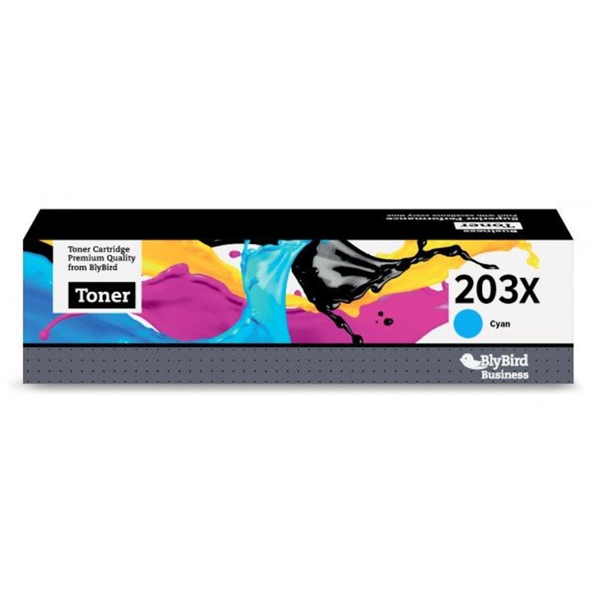 BlyBird 203X CF541X Cyan Lasertoner, 2.500 sider