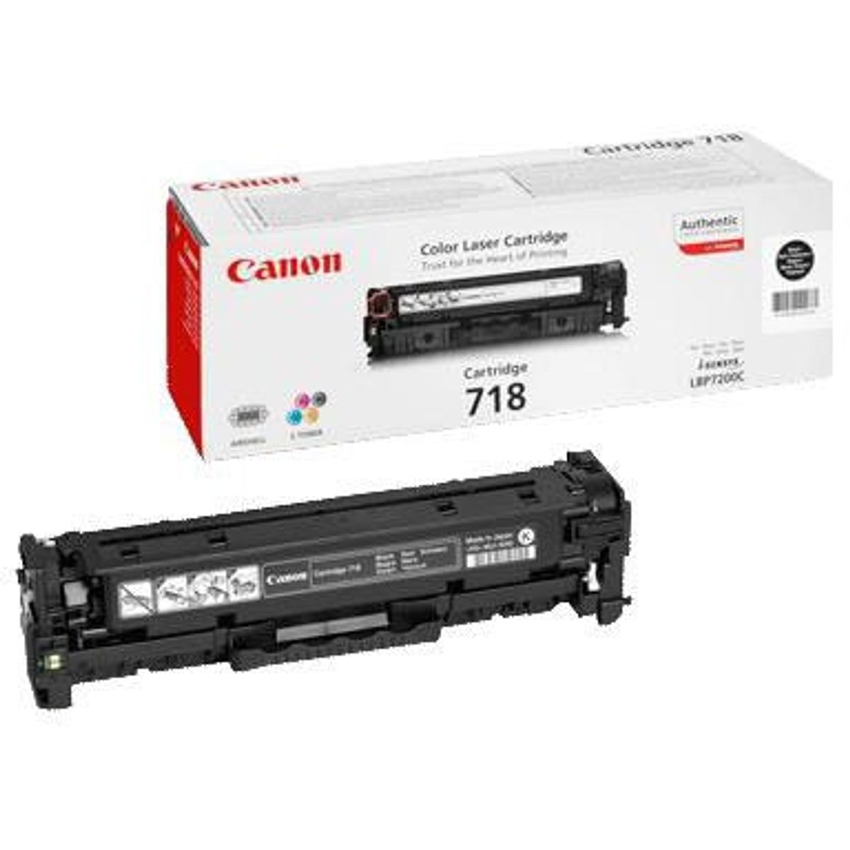 Canon 718 2662B002AA Sort Lasertoner, 3.400 sider