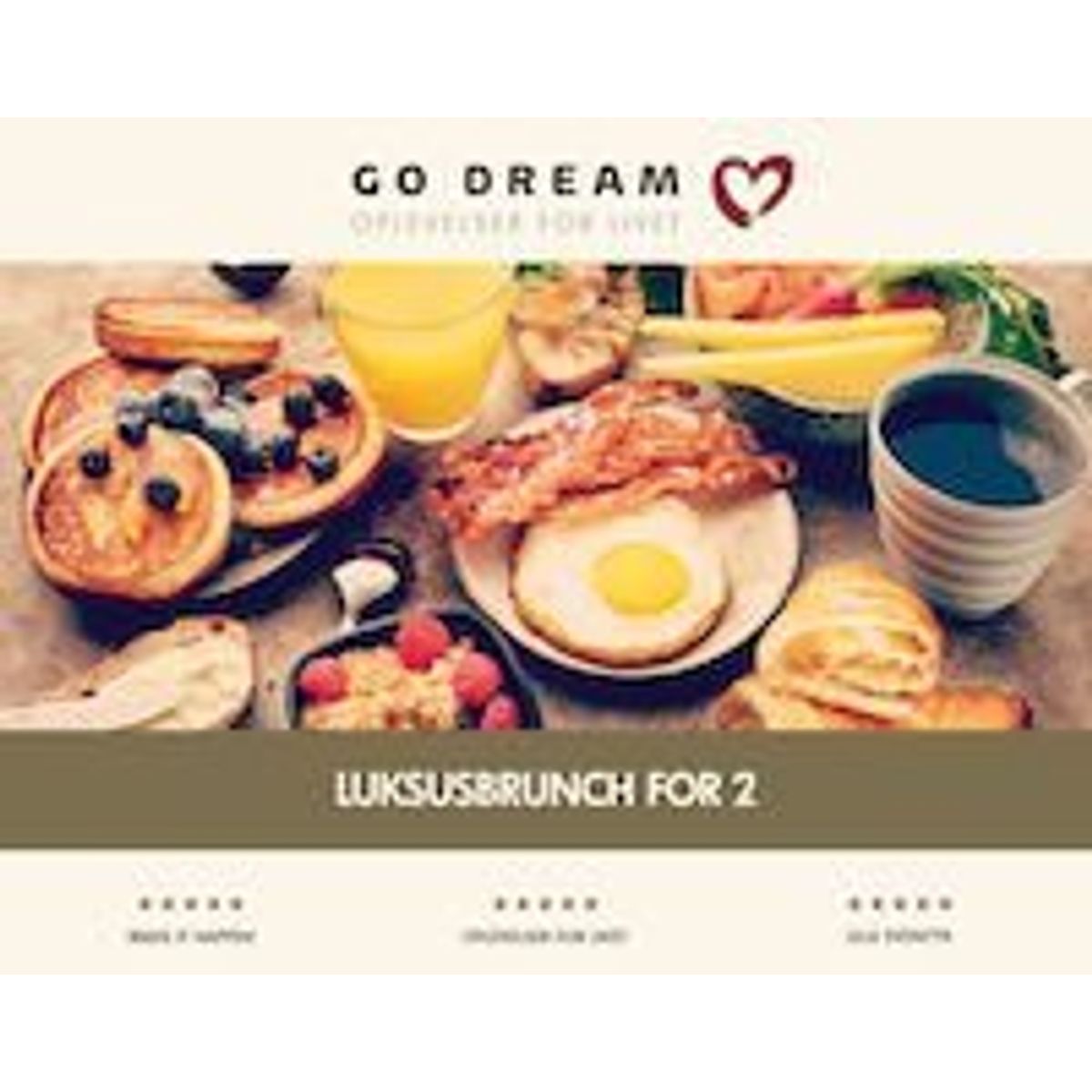 GoDream gavekort luksusbrunch