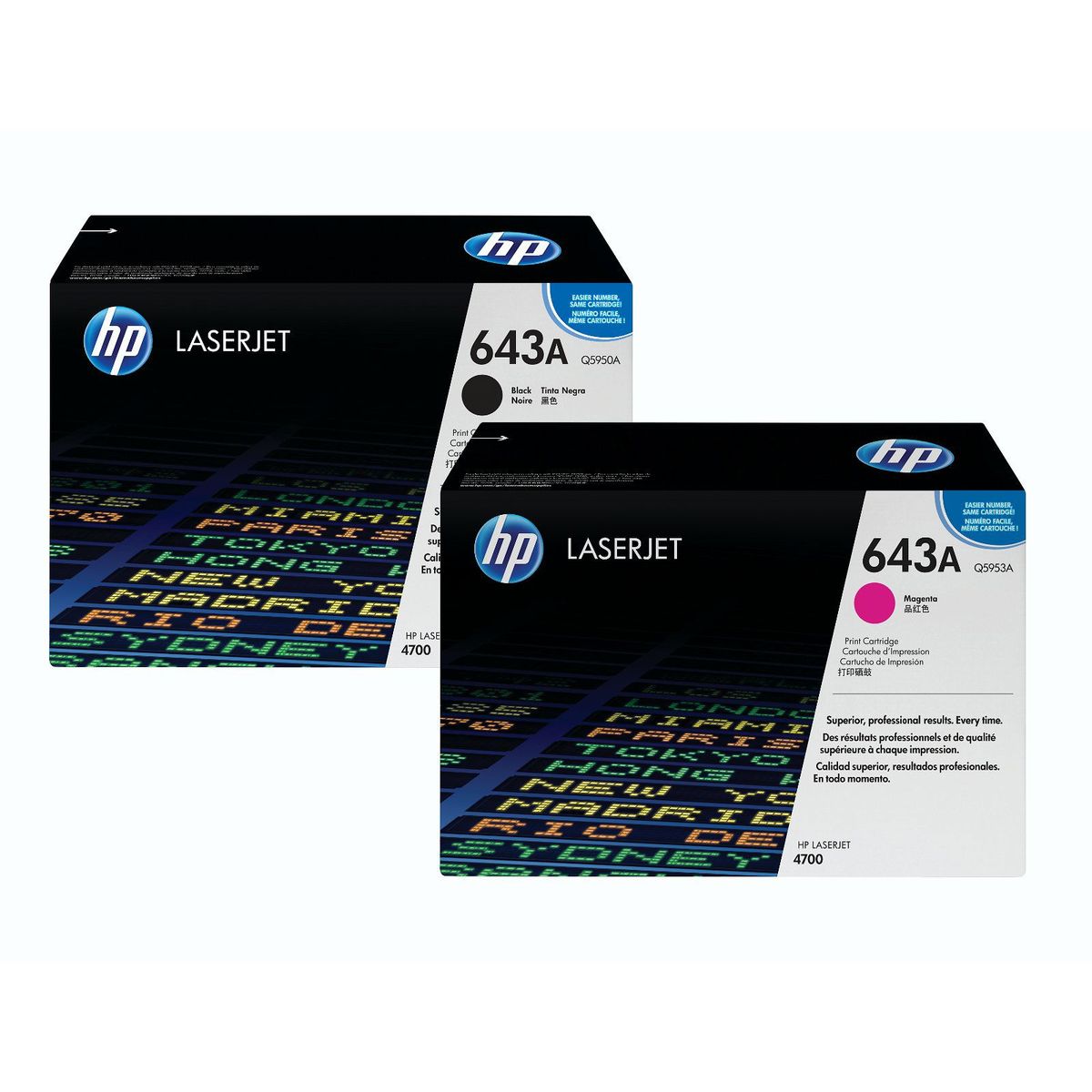 HP 643A Q5953A Magenta Lasertoner, 10.000 sider