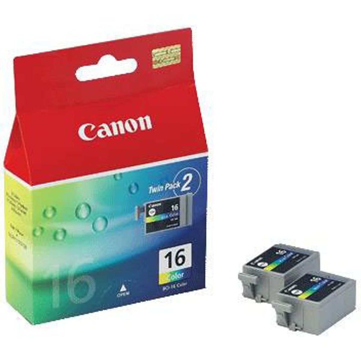 Canon BCI-16 Farve CMY Blækpatron, 2 x 80 sider