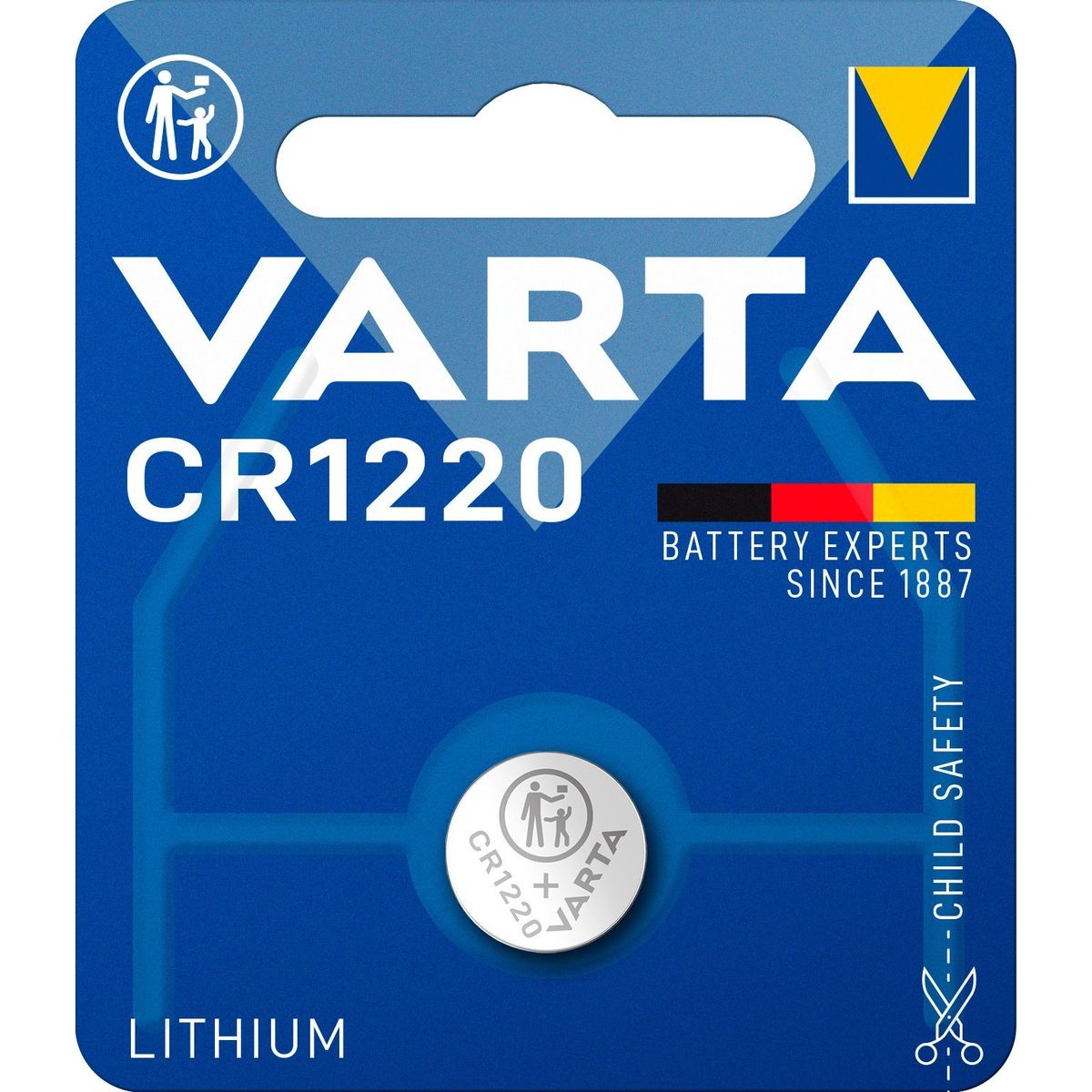 VARTA knapcellebatteri CR1220 1 stk