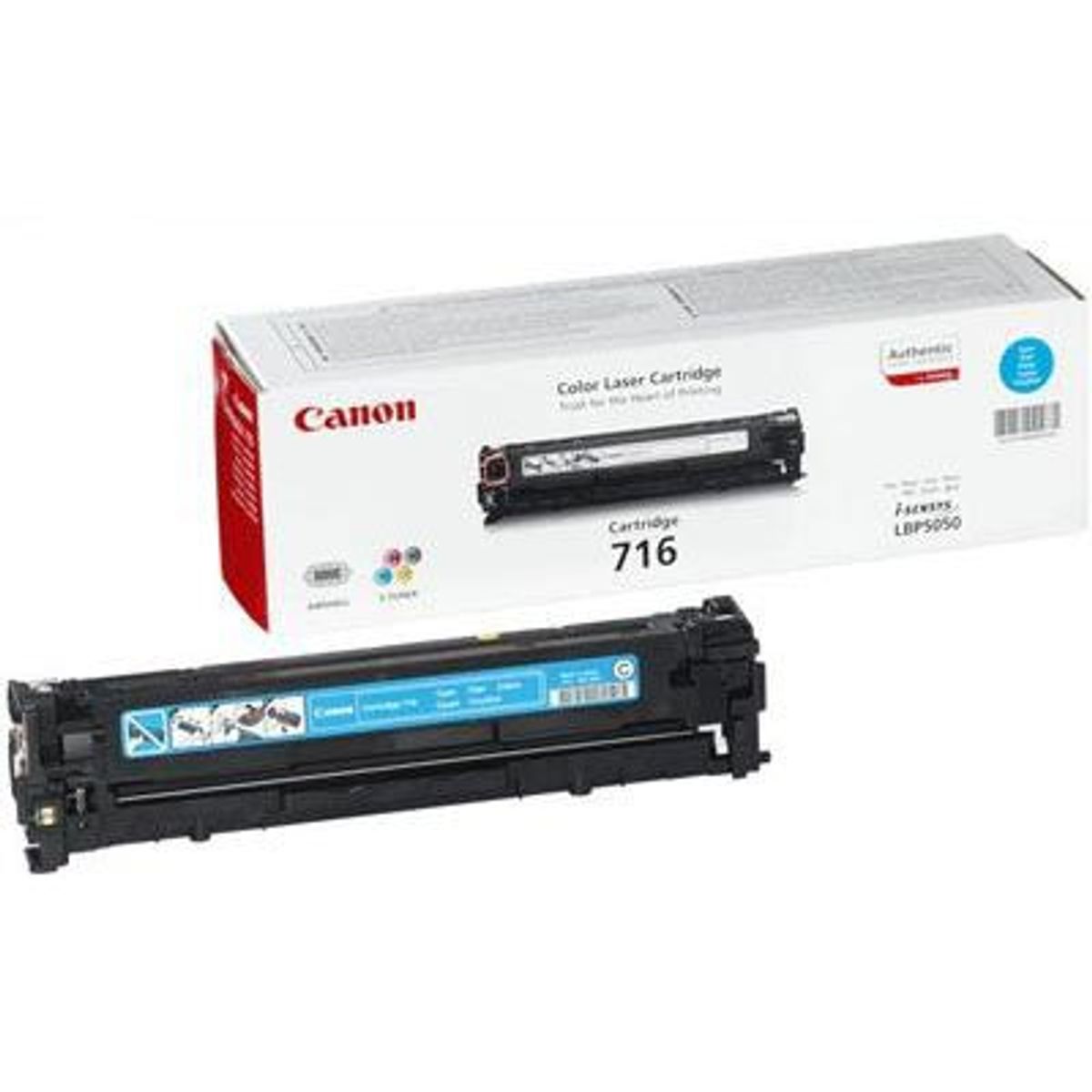 Canon 716 1979B0022AA Cyan Lasertoner, 1.500 sider