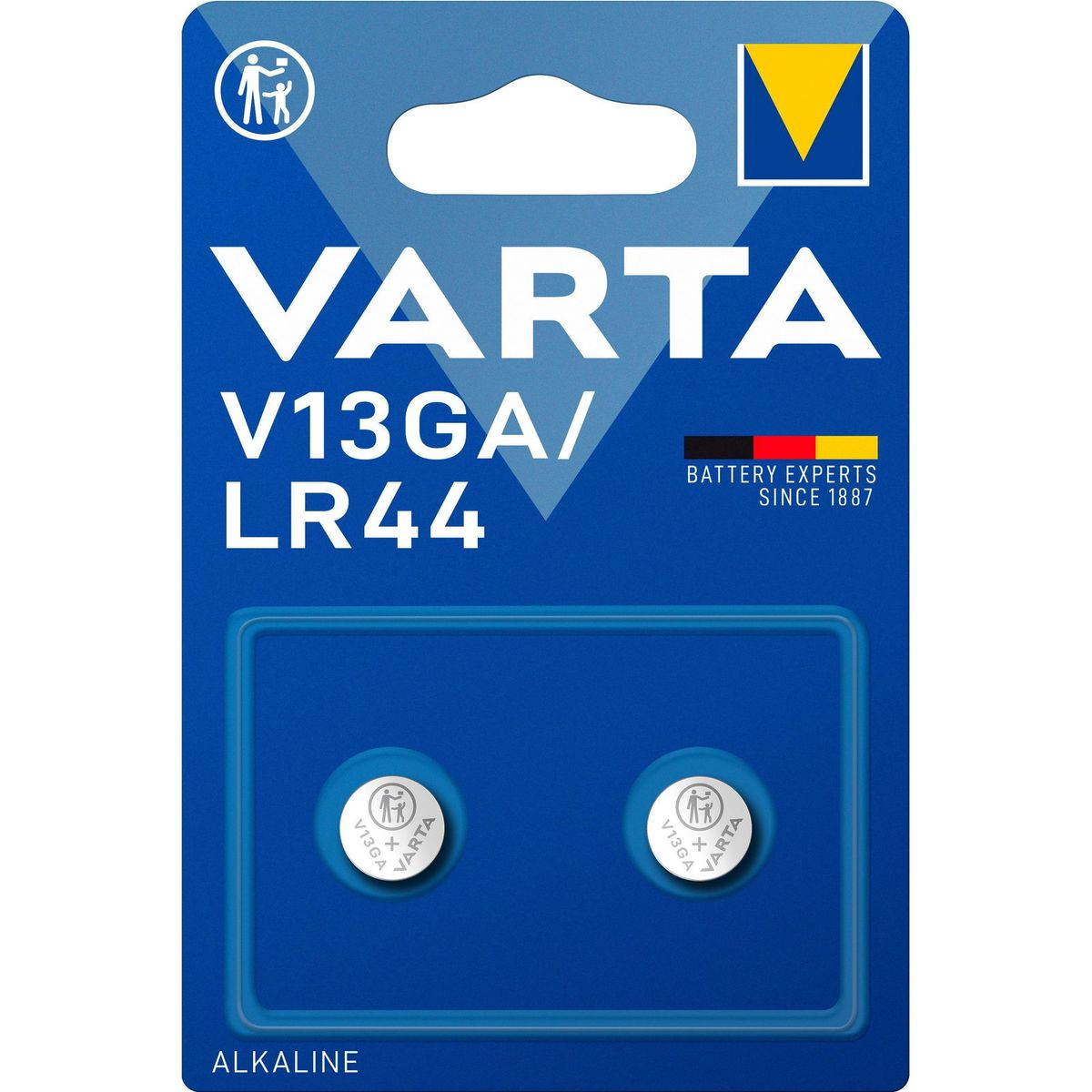 VARTA knapcellebatterier V13GA/LR44 2 stk