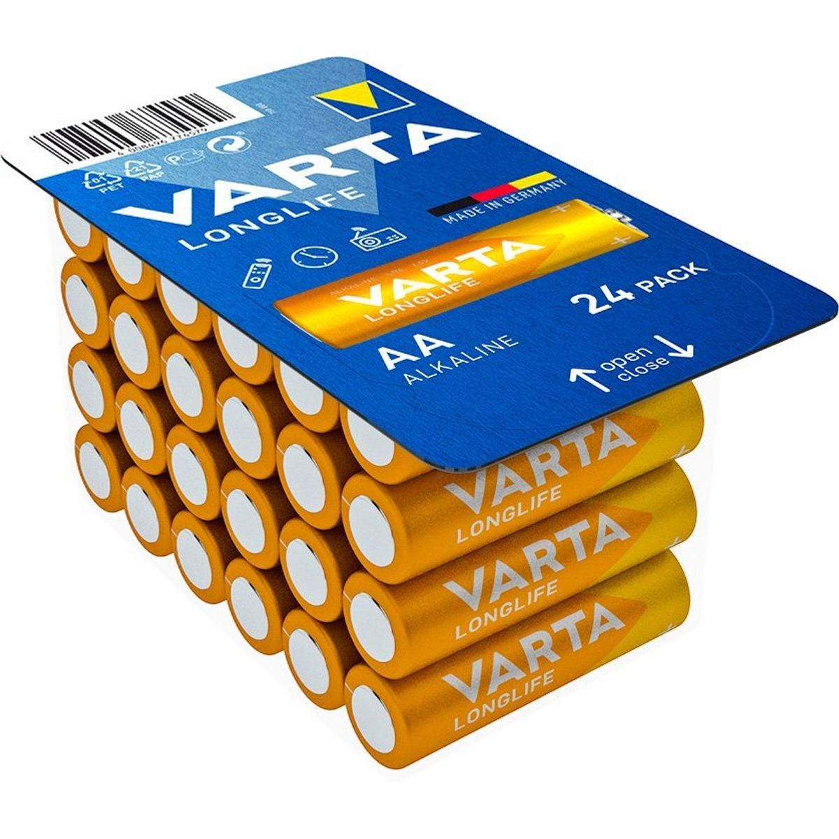 VARTA LONGLIFE AA-batterier LR6 24 stk