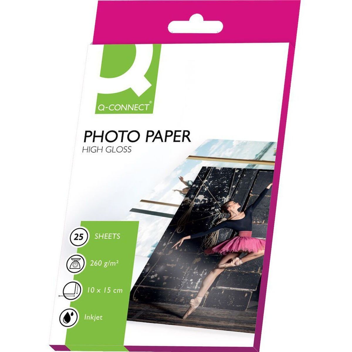 Q-connect high gloss fotopapir hvid 260 g