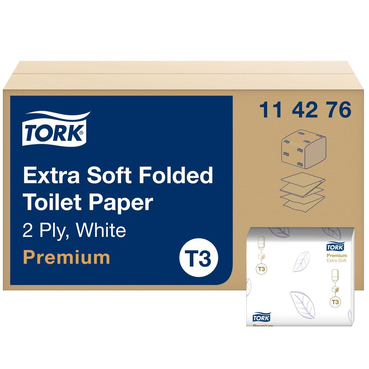 Tork 114276 Extra Soft toiletpapir 2-lags 30x252ark T3