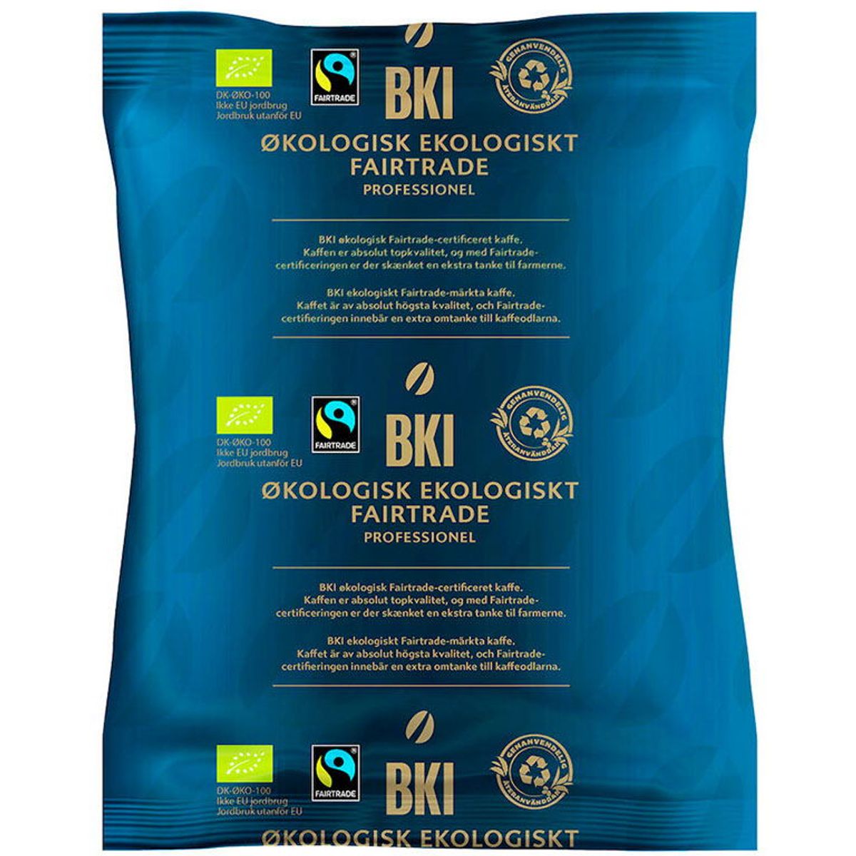 BKI Økologisk Fairtrade mørk kaffe 500 g Formalet