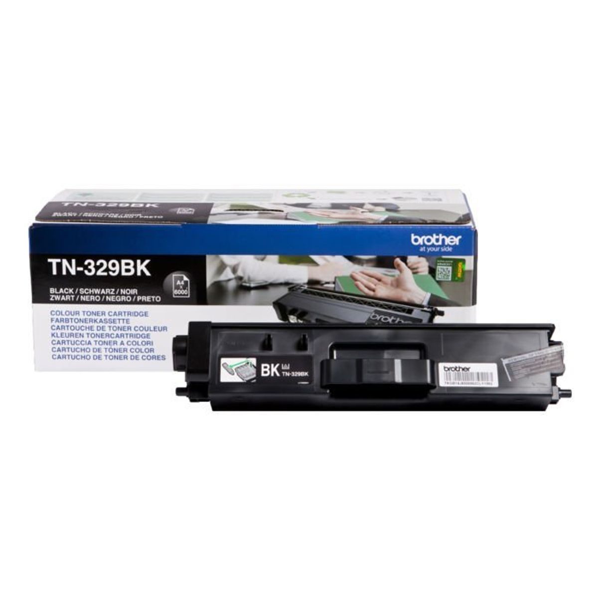 Brother TN329BK Sort Lasertoner, 6.000 sider