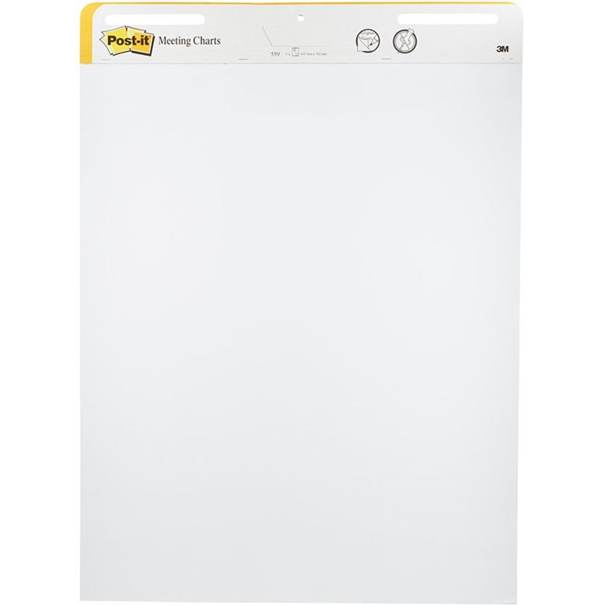 Post-it flipoverpapir B63.5 cm x L77.4 cm 2 stk