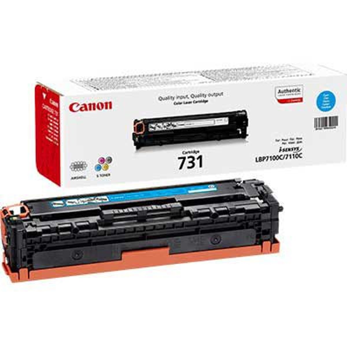 Canon 731 6271B002 Cyan Lasertoner, 1.500 sider