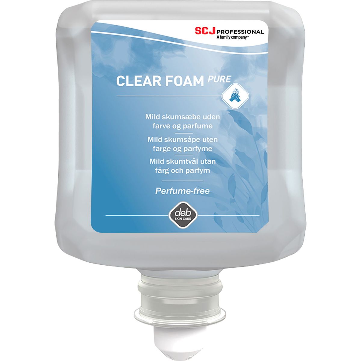 Deb Stoko Clear Foam Pure skumsæbe u/parfume , klar 1 l