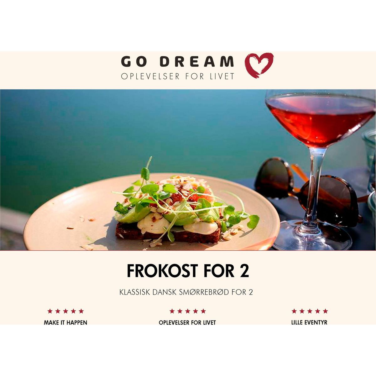 Go Dream Frokost for 2 gavekort