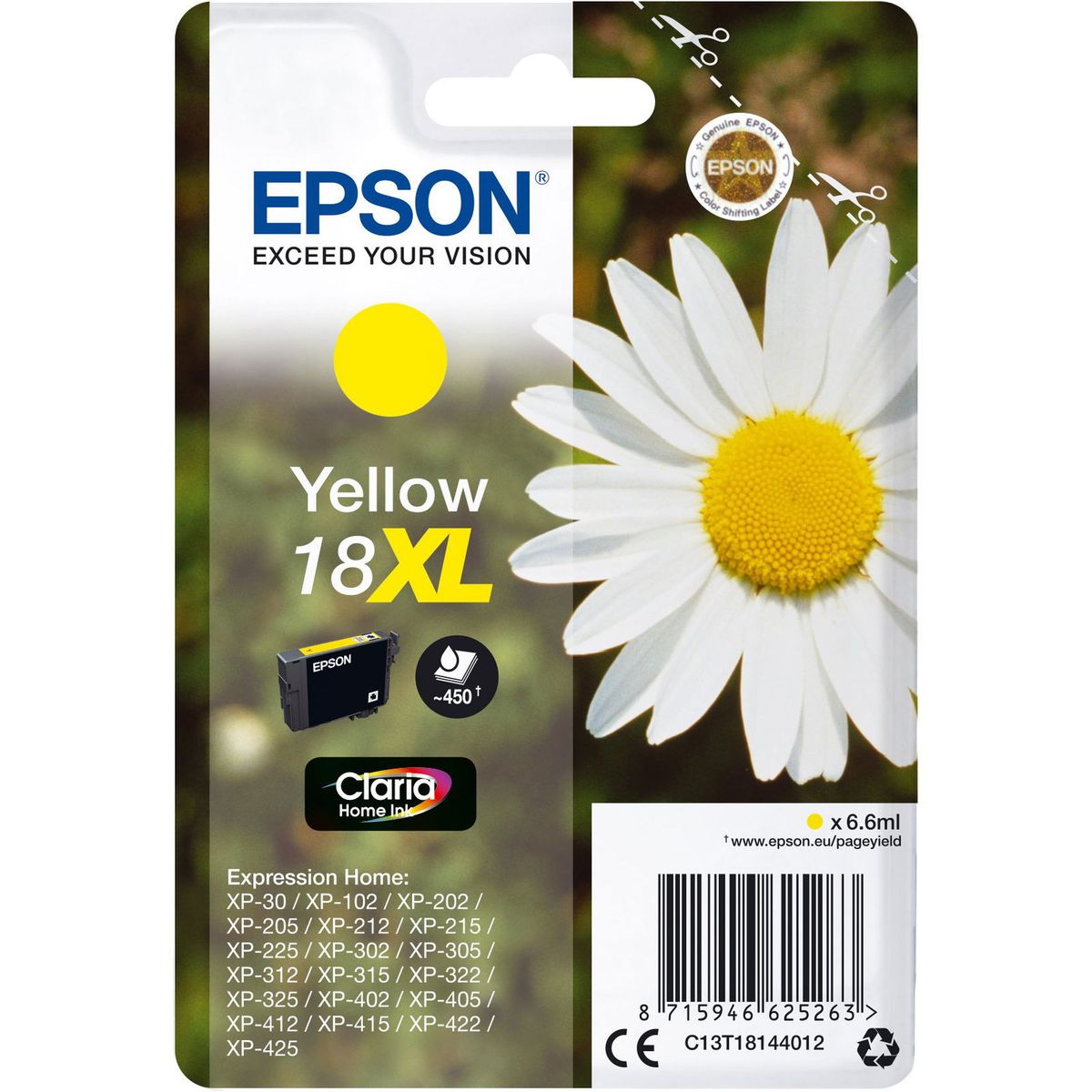 Epson 18XL blækpatron yellow