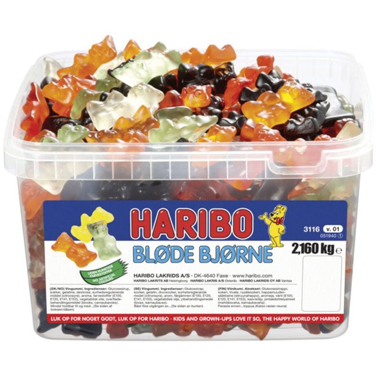 Haribo Bløde Bjørne 2160g