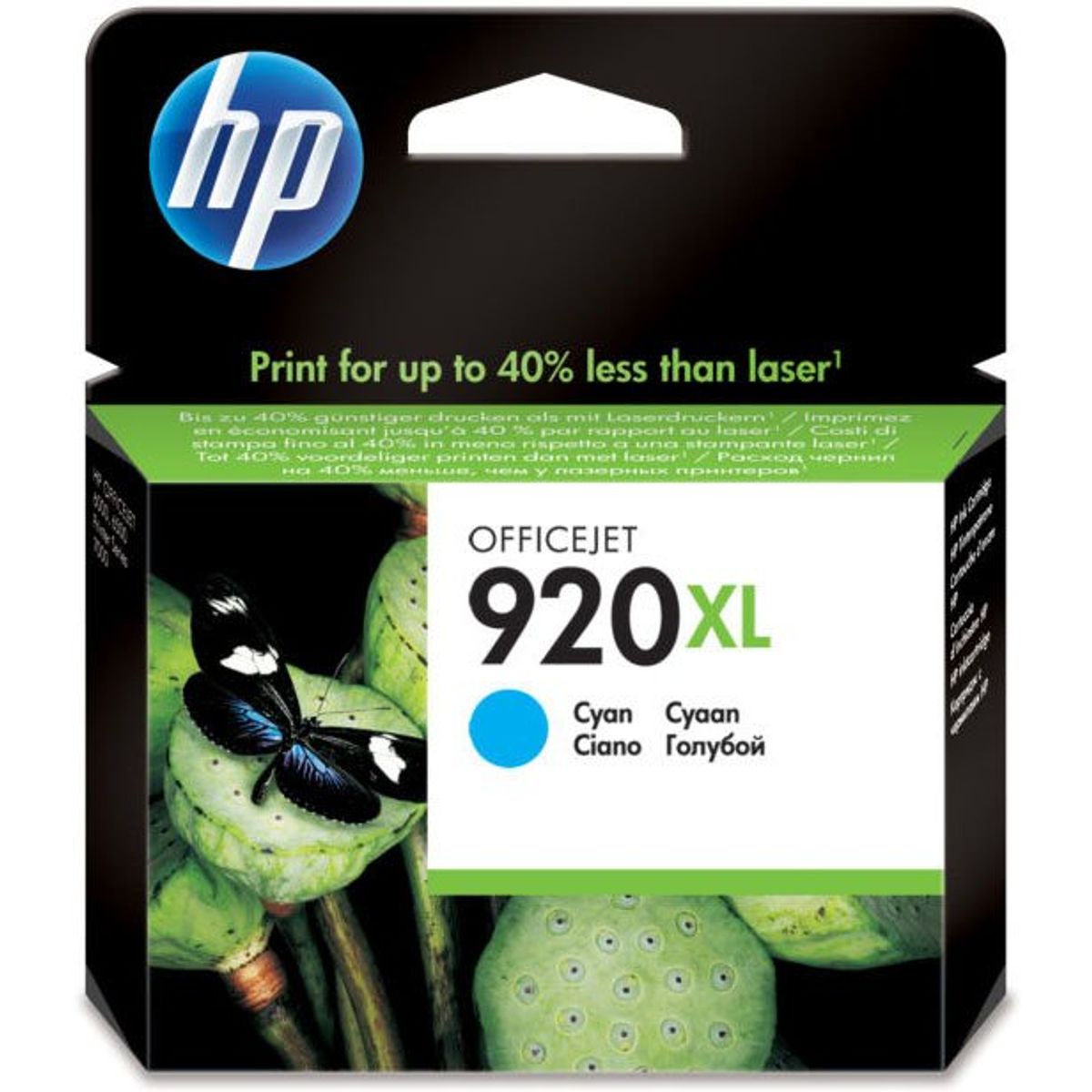 HP 920XL CD972AE Cyan Blækpatron, 700 sider