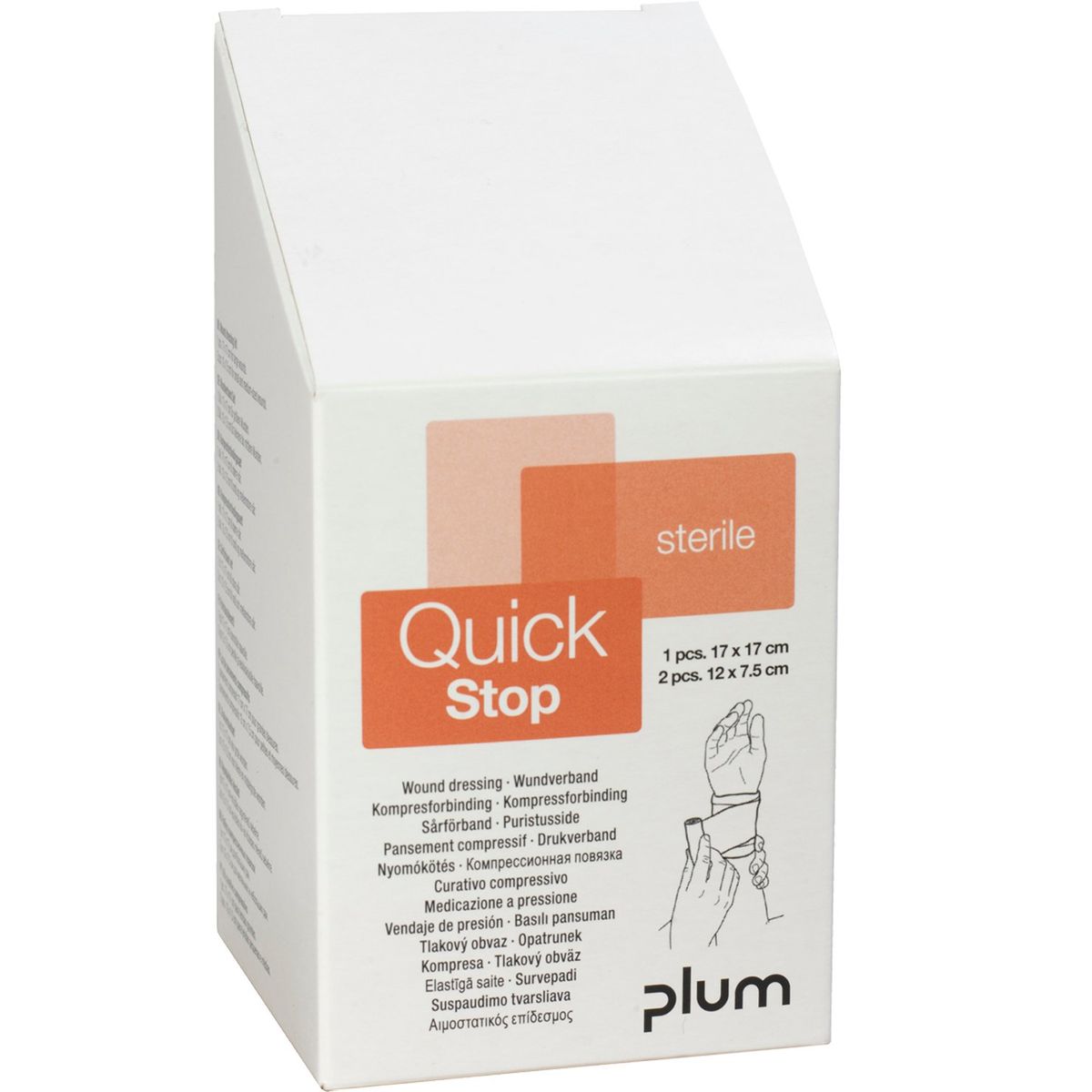 Plum QuickStop kompres refill 3stk