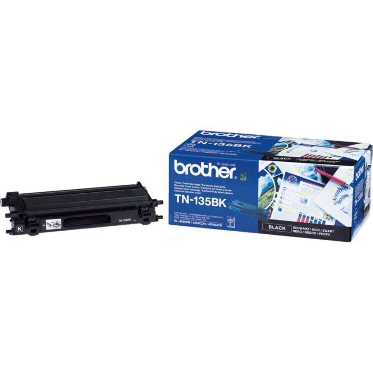 Brother TN-135M Magenta Lasertoner, 4.000 sider