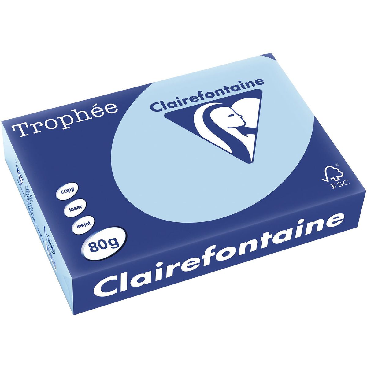 Q-connect Trophee kopipapir A4 80g pastel blå 500ark