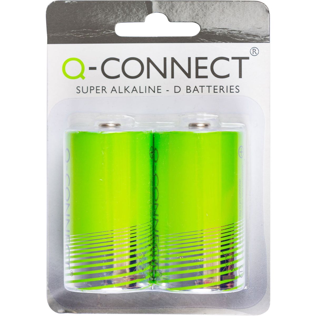 Q-connect D batteri D 1.5 v 2 stk