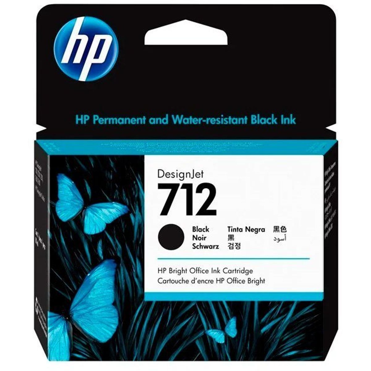 HP 712 blækpatron 80ml black