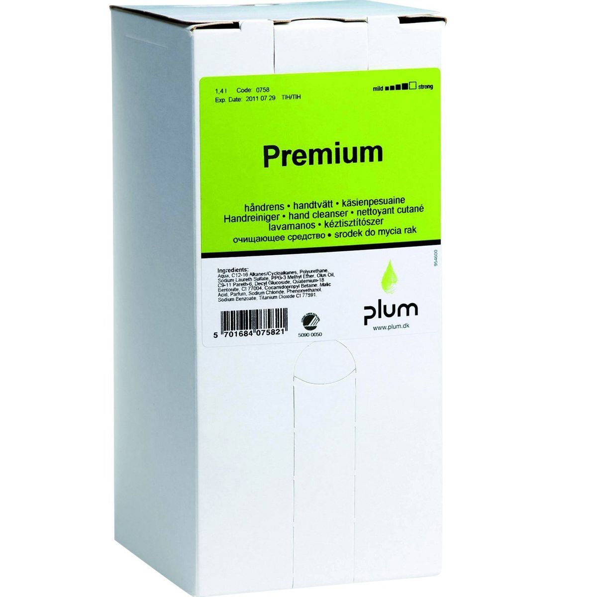 Plum Premium håndrens refill 1,4 ltr