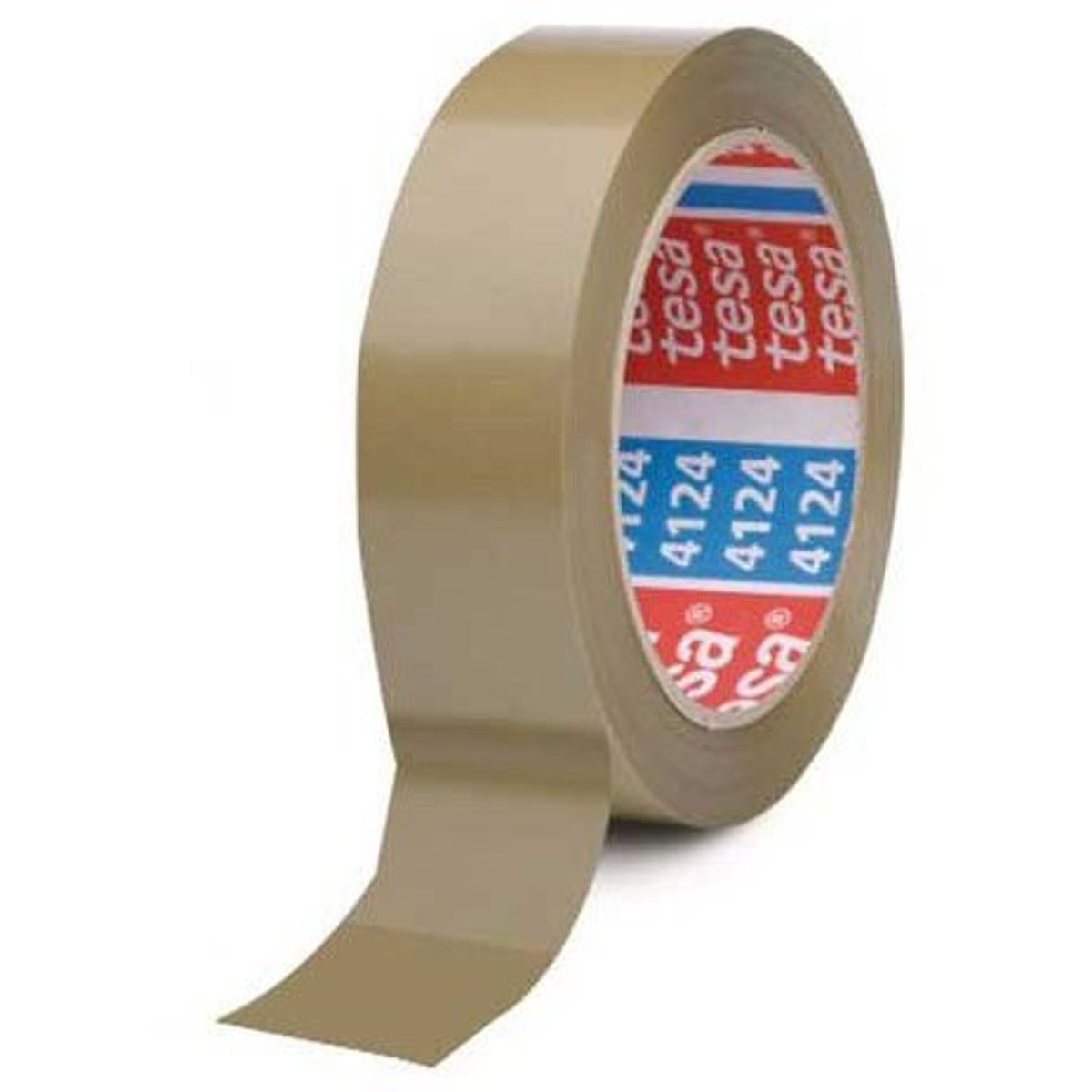 Tesa 4124 pakketape PVC-folie 65 my brun