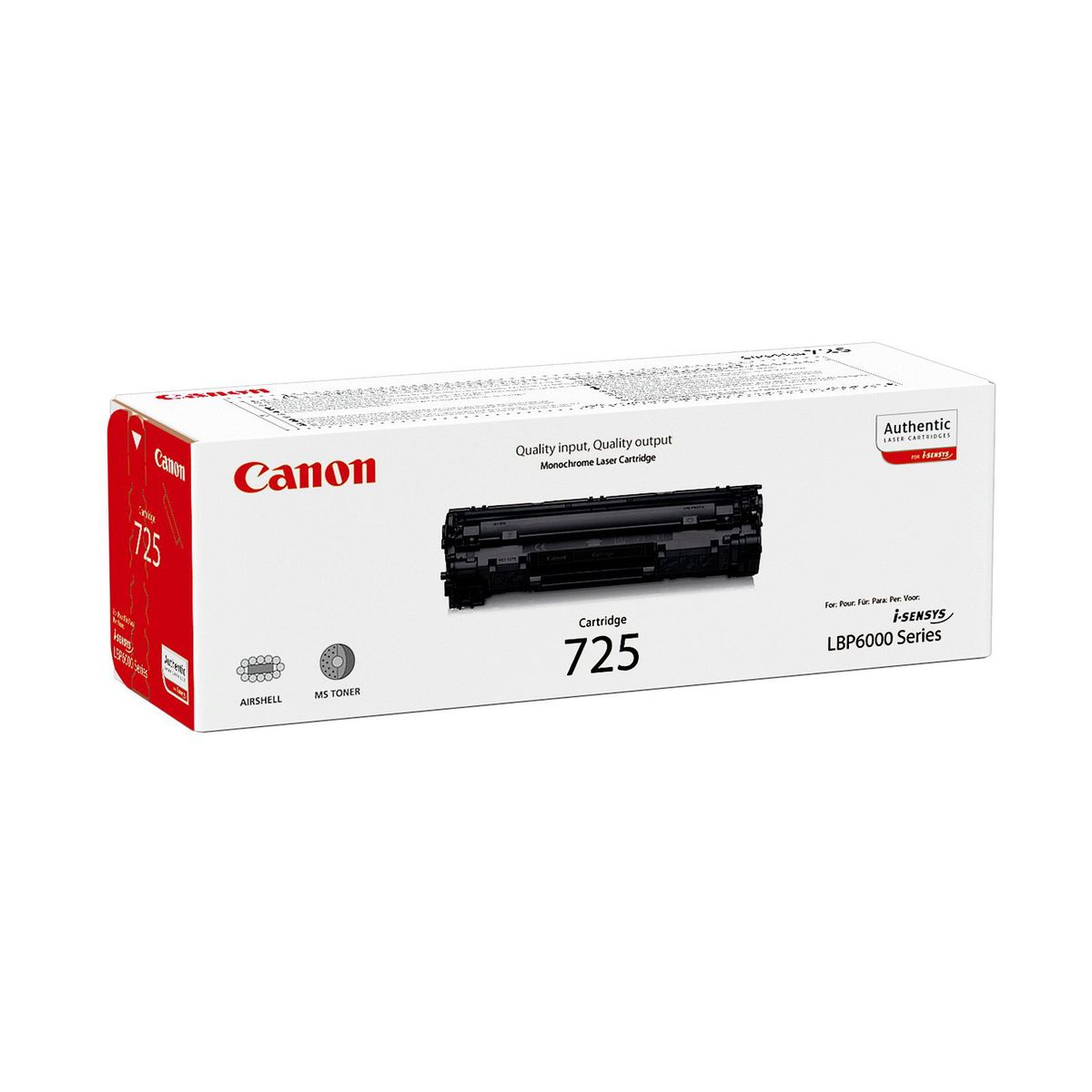 Canon 725 3484B002AA Sort Lasertoner, 1.600 sider