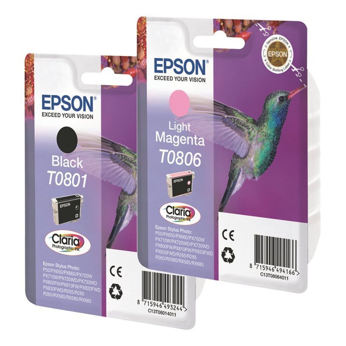 Epson T0804 C13T08044011 Gul Blækpatron, 350 sider