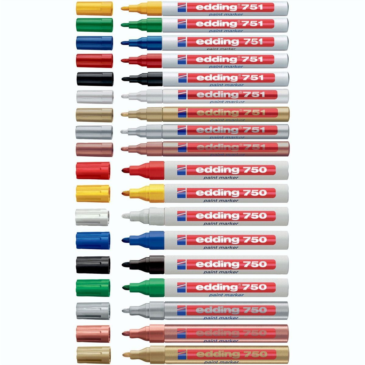 Edding 751F paintmarker 1-2mm blå