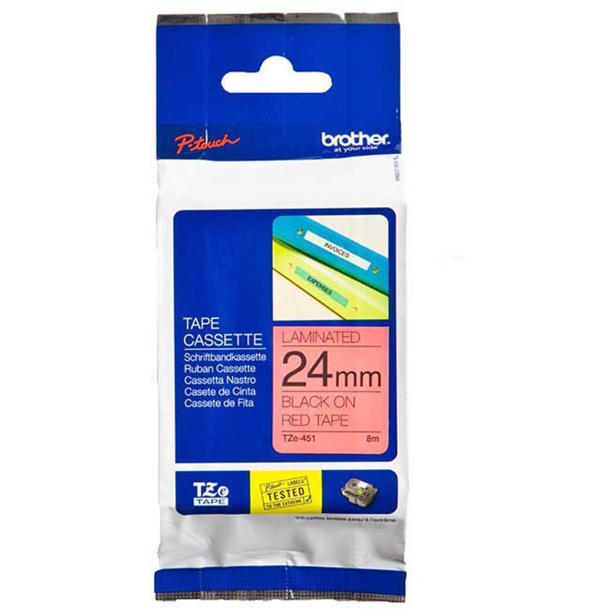 Brother TZe-tape TZE451 sort;rod 24 mm x 8 m