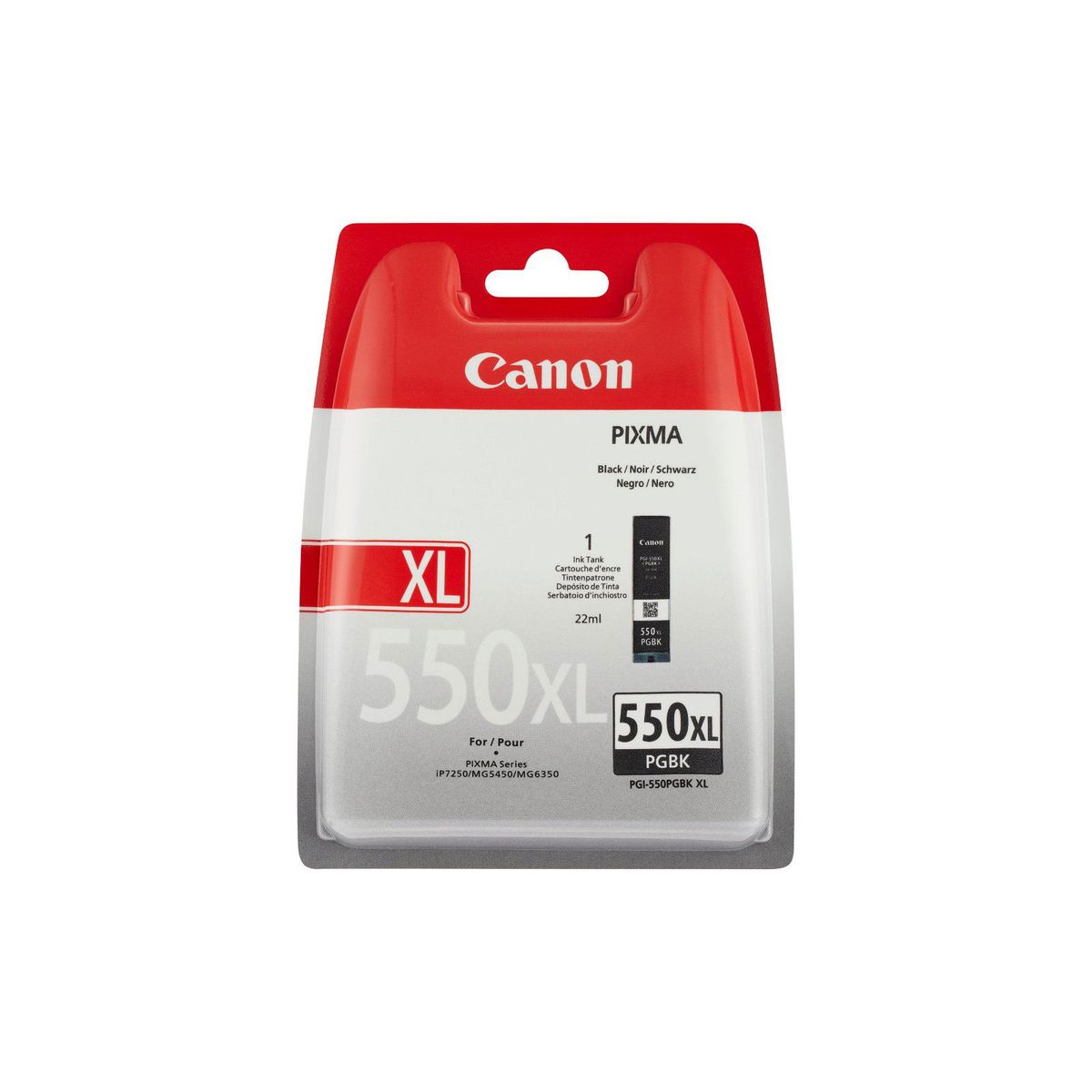 Canon 6431B001 PGI-550PGBKXL Foto Sort Blækpatron, 500 sider