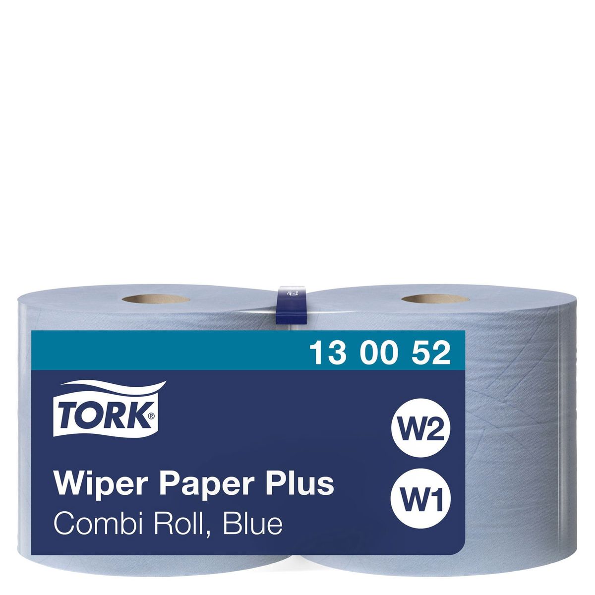 Tork 130052 Plus W1/W2 2lags aftørringspapir blå 2ruller