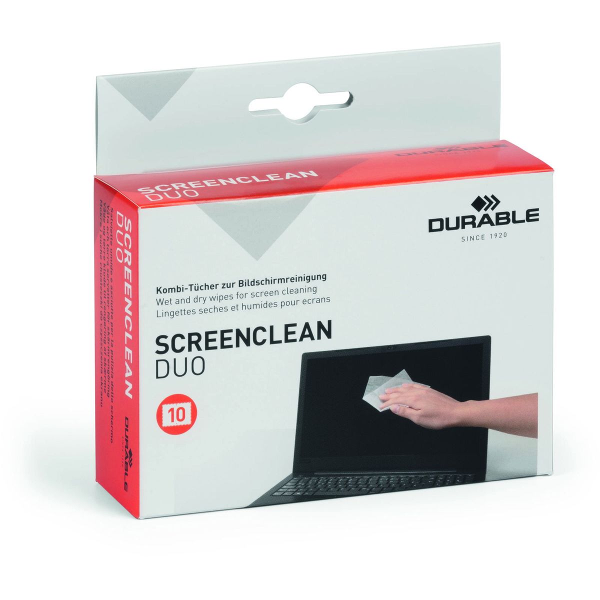 Durable Screenclean Duo renseservietter våd/tør