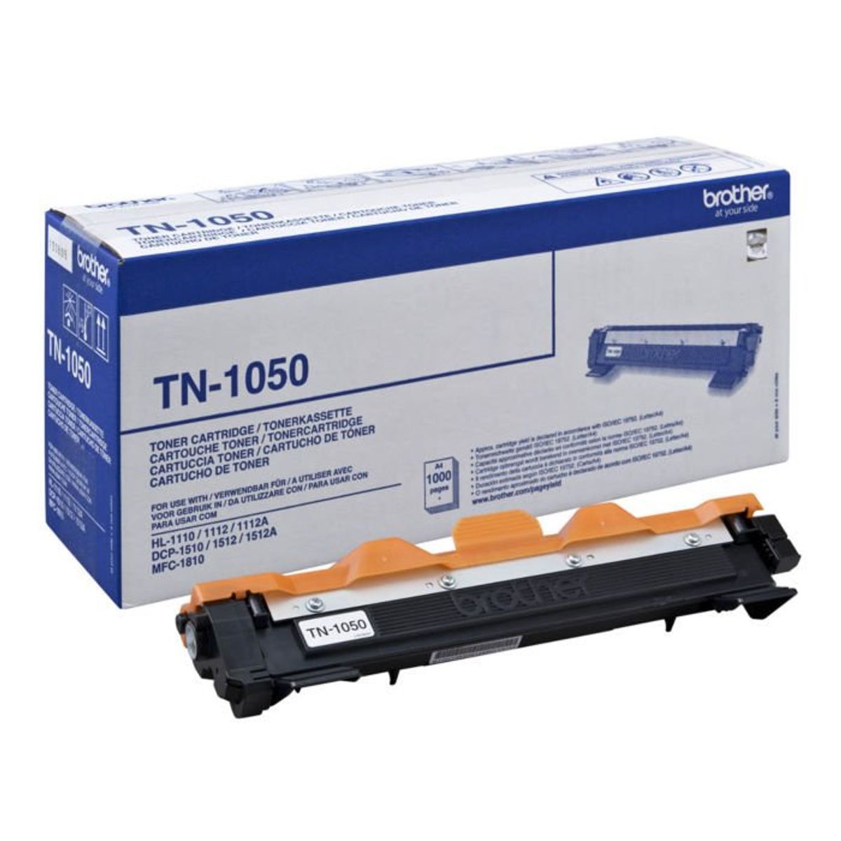 Brother TN-1050 Sort Lasertoner, 1.000 sider