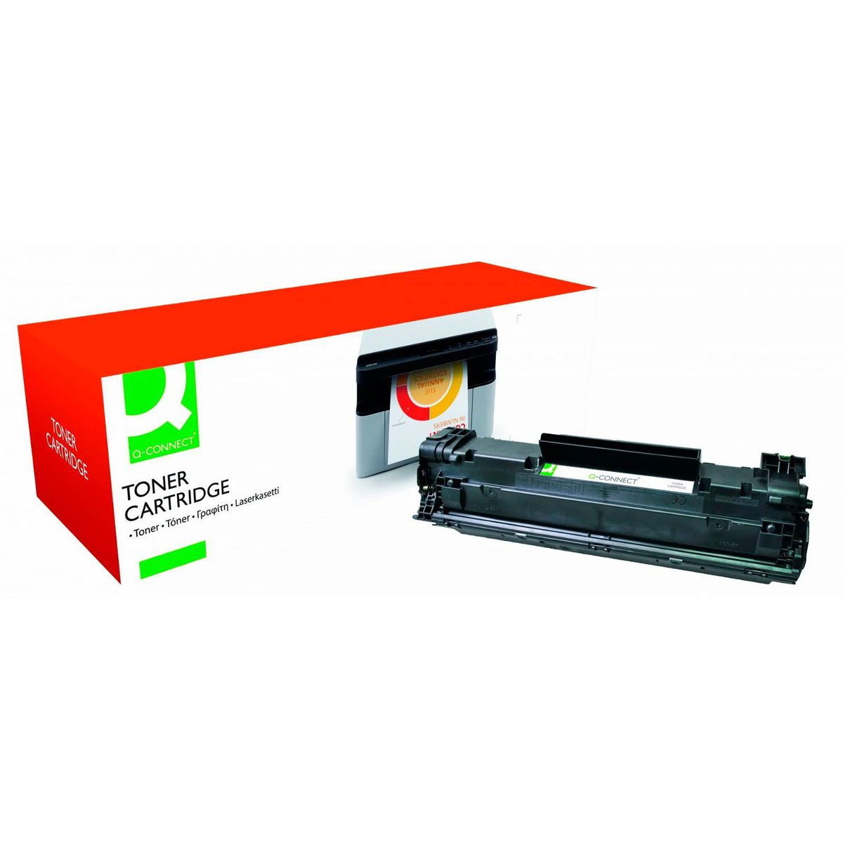 Q-connect CRG-725BK lasertoner sort 1600 sider