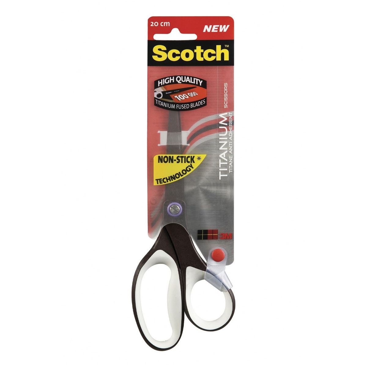 Scotch 1468TNS Titanium 200 mm saks sort/hvid