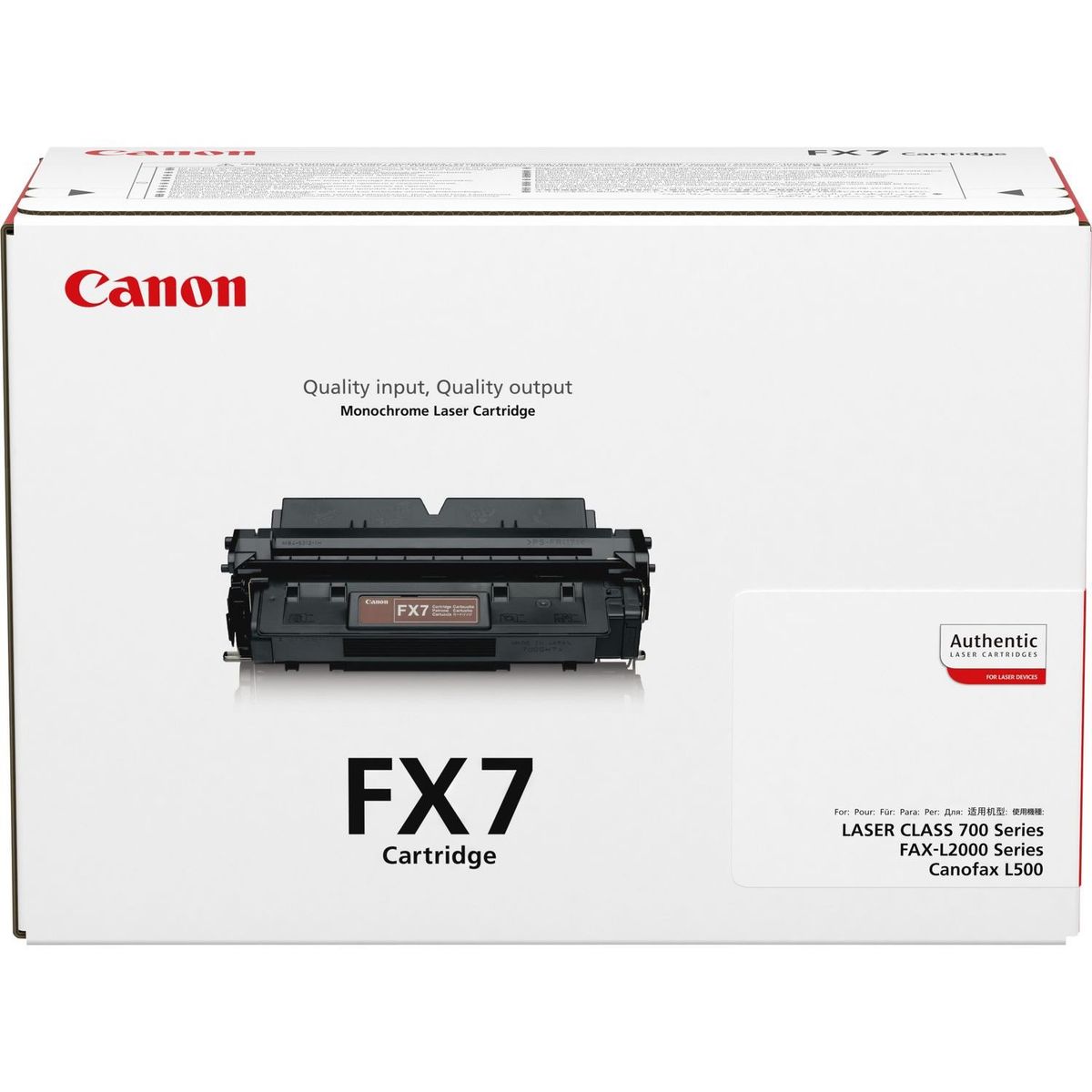 Canon FX7 7621A002BA Sort Lasertoner, 4.500 sider